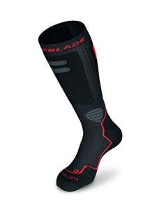 High Performance Men's Inline Skating Socks - Black/Red