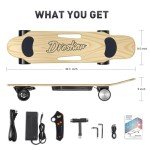 32" Electric Surf Skateboard - 12.5 MPH, 4 Speeds