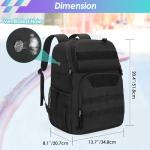 GOBUROS Large Skate Bag with Accessory Pockets