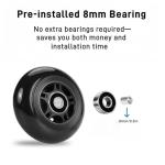 VORTRACK Inline Skate Wheels 85A with Bearings