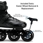 VORTRACK Inline Skate Wheels 85A with Bearings