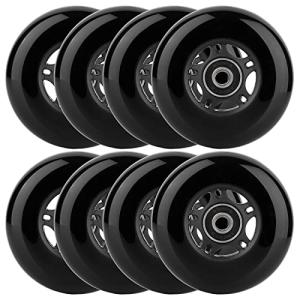 WHEELCOME Inline Skate Replacement Wheels - 8-Pack