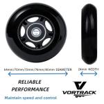 VORTRACK 4-Pack Inline Hockey Skate Wheels