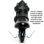 VORTRACK 4-Pack Inline Hockey Skate Wheels