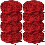 Red Waxed Hockey Laces - 4 Pairs, 108
