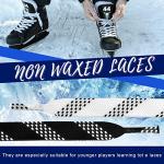 Yingzhao 108" Waxed Hockey Skate Laces - 4 Pairs