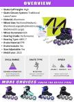 Adjustable Inline Skates for Men and Women