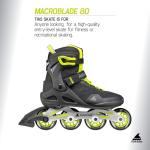 Macroblade 80 Men's Fitness Inline Skates - Lime/Black