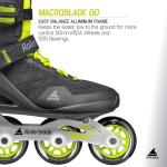 Macroblade 80 Men's Fitness Inline Skates - Lime/Black