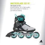 Women’s Rollerblade Macroblade 80 Inline Skates - Grey/Teal