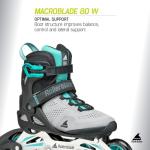 Women’s Rollerblade Macroblade 80 Inline Skates - Grey/Teal