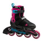 Adjustable Kids' Inline Skates - Black and Pink