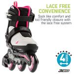 Adjustable Kids' Inline Skates - Black and Pink