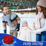 Red Waxed Hockey Laces - 4 Pairs, 108