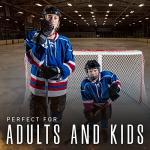 Franklin Sports Hockey Skate Laces - Set of 2 Non-Waxed Pairs - White + Black Unwaxed Ice Hockey Laces - Molded Tips - 96"