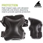 Rollerblade X Gear Protective Gear 3 Pack - Black