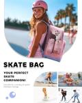 Lightweight Skate Backpack for Inline and Ice Skates