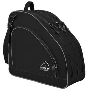 HMLIN Black Waterproof Roller Skate Bag with Adjustable Strap