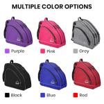 HMLIN Black Waterproof Roller Skate Bag with Adjustable Strap