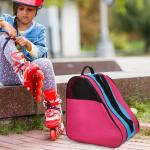 Stylish Roller Skate Backpack for Boys - Pink Blue