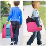 Stylish Roller Skate Backpack for Boys - Pink Blue