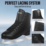 WELLWON Lace-Up Figure Ice Skates for All