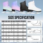 WELLWON Lace-Up Figure Ice Skates for All