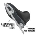 MammyGol Classic Black Ice Figure Skates for Men