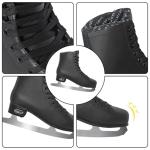 MammyGol Classic Black Ice Figure Skates for Men