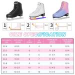 MammyGol Classic Black Ice Figure Skates for Men