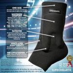 1Lifeonearth Cushioned Ice Skate Ankle Pads