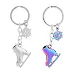 Colorful Ice Skate Keychains for Skating Fans
