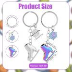 Colorful Ice Skate Keychains for Skating Fans
