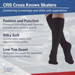 CRS Cross Premium Knee High Figure Skating Socks