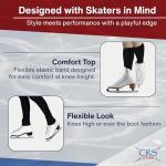 CRS Cross Premium Knee High Figure Skating Socks
