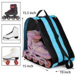 TOPZEA 2 Pack Roller Skate Bags, Oxford Cloth Ice Skates Storage Bag with Adjustable Shoulder Strap, Figure Skating Shoes Carry Bags Roller Blade Container, Roller Skate Accessories for Women Men Kids