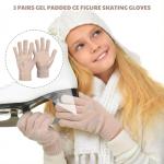 Toulite Women's Gel Grip Figure Skating Gloves