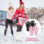 Toulite Women's Gel Grip Figure Skating Gloves