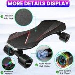 Electric Skateboard with Kick Assist & Remote Control