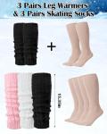 Chuarry 6 Pairs Women’s Skating Leg Warmers