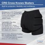 CRS Cross Padded Skating Shorts for Impact Protection