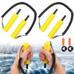Gisafai 4 Pcs Ice Safety Picks and Whistle