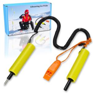 Huntury Retractable Ice Safety Picks with Lanyard