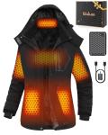 Women's Heated Jacket with Battery Pack for Winter