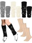 Rhinestone Leg Warmers for Figure Skating