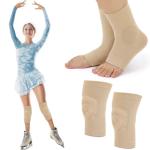 Silipull Knee Pads and Ankle Gel Socks Set