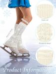 Rhinestone Leg Warmers for Figure Skating