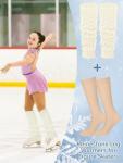 Rhinestone Leg Warmers for Figure Skating