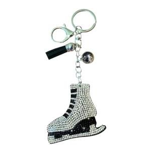 Popfizzy Rhinestone Ice Skate Keychain for Girls