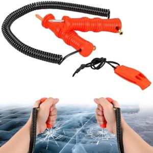 Retractable Ice Picks with Whistle for Skating